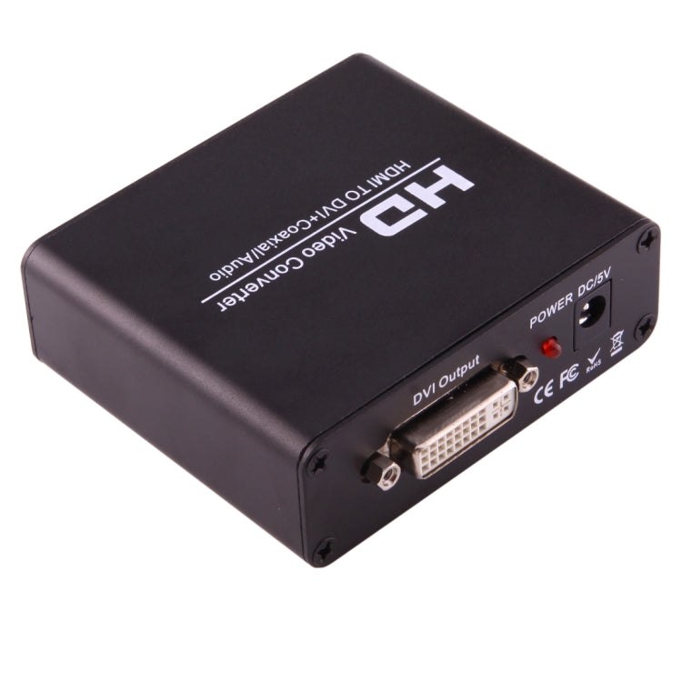 NEWKENG X5 convertisseur vidéo HDMI vers DVI avec sortie audio coaxiale 3,5 mm, prise EU, X5 HDMI vers DVI avec audio