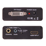 NEWKENG X5 convertisseur vidéo HDMI vers DVI avec sortie audio coaxiale 3,5 mm, prise EU, X5 HDMI vers DVI avec audio
