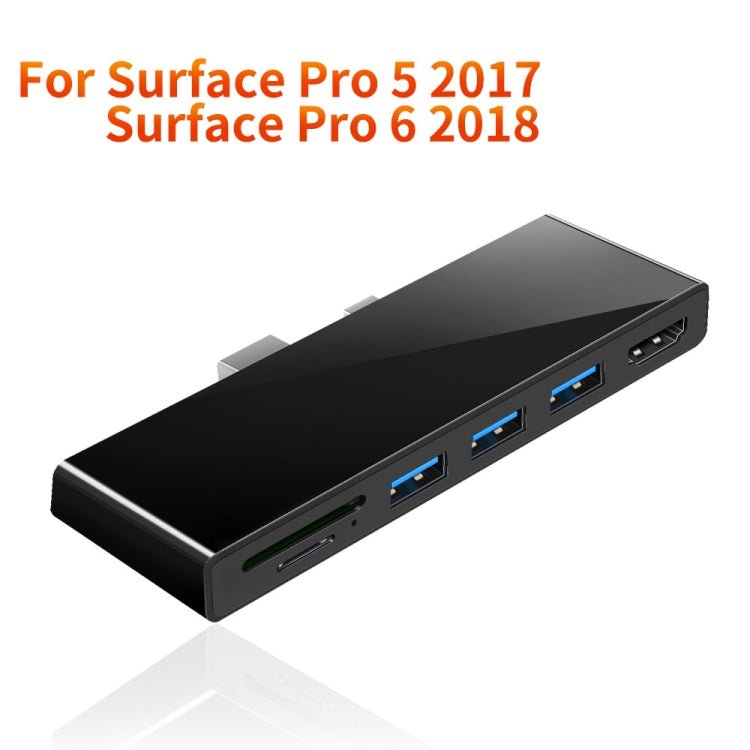 ROCKETEK SK-S5H hub lecteur de carte mémoire 3 x USB 3.0 + HDMI + SD / TF adaptateur HDMI 4K, SK-S5H