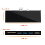 ROCKETEK SK-S5H hub lecteur de carte mémoire 3 x USB 3.0 + HDMI + SD / TF adaptateur HDMI 4K, SK-S5H