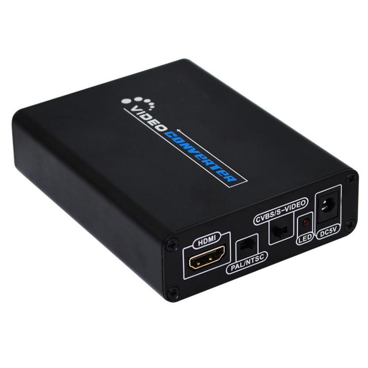 Convertisseur HDMI vers composite / AV S-Video adaptateur vidéo RCA CVBS/L/R, prise EU, HDMI vers AV + S-Video
