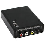 Convertisseur HDMI vers composite / AV S-Video adaptateur vidéo RCA CVBS/L/R, prise EU, HDMI vers AV + S-Video