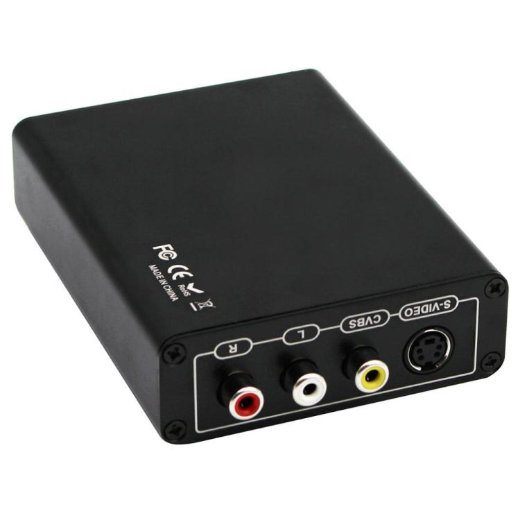 Convertisseur HDMI vers composite / AV S-Video adaptateur vidéo RCA CVBS/L/R, prise EU, HDMI vers AV + S-Video