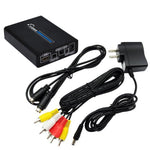 Convertisseur HDMI vers composite / AV S-Video adaptateur vidéo RCA CVBS/L/R, prise EU, HDMI vers AV + S-Video