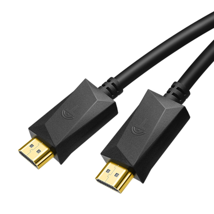 Câble HDMI ROCKETEK HDMI01Y-2 HDMI 2.0 4K 30Hz 3D connecteur plaqué or pour tous appareils HDMI, longueur : 2m