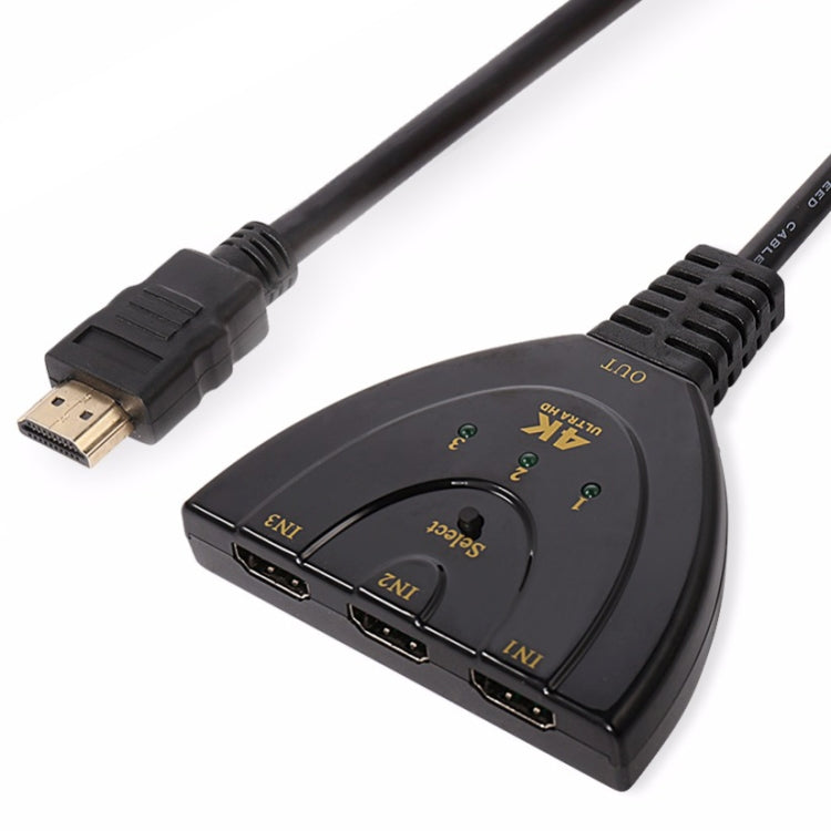 Commutateur adaptateur HDMI 3 en 1 entrée 4K x 2K HDTV, répartiteur HDMI 1 vers 3