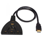 Commutateur adaptateur HDMI 3 en 1 entrée 4K x 2K HDTV, répartiteur HDMI 1 vers 3