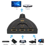 Commutateur adaptateur HDMI 3 en 1 entrée 4K x 2K HDTV, répartiteur HDMI 1 vers 3