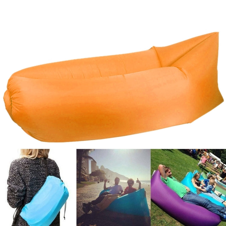Fauteuil gonflable en tissu polyester avec sac de compression à air pour plage / voyage / hôtellerie / pêche, Taille : 185cm x 75cm x 50cm, Qualité normale