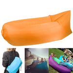 Fauteuil gonflable en tissu polyester avec sac de compression à air pour plage / voyage / hôtellerie / pêche, Taille : 185cm x 75cm x 50cm, Qualité normale