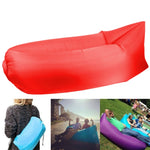Fauteuil gonflable en tissu polyester avec sac de compression à air pour plage / voyage / hôtellerie / pêche, Taille : 185cm x 75cm x 50cm, Qualité normale