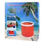 Seau d'eau pliable extensible en tissu Oxford 11 litres/2,9 gallons KANEED pour camping/lavage de voiture/pêche/randonnée/plage, Livraison couleur aléatoire, Seau d'eau pliable extensible pratique