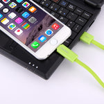 HAWEEL Câble de synchronisation et de charge de données USB 2-en-1 Micro USB et 8 broches vers USB de 1 m, câble 2-en-1 avec deux connecteurs
