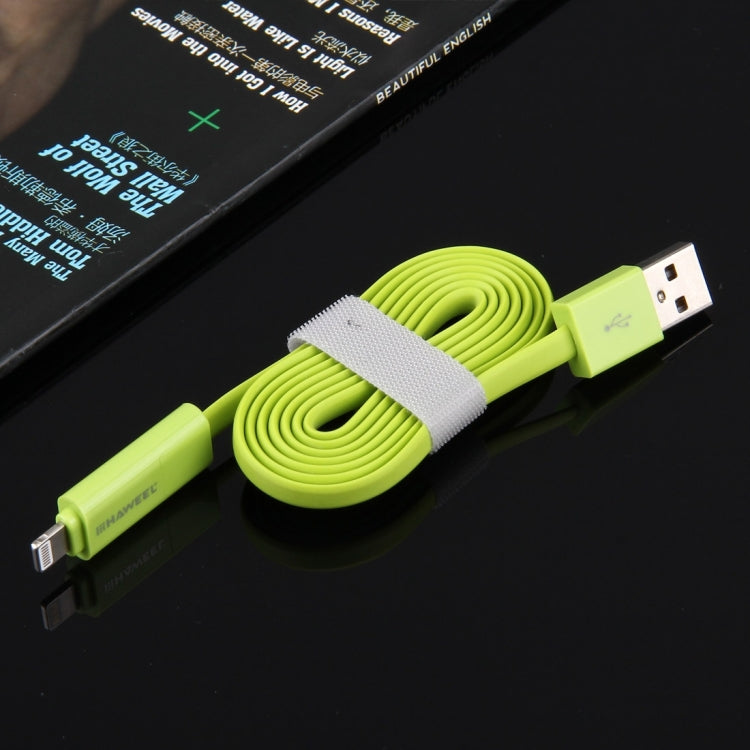 HAWEEL Câble de synchronisation et de charge de données USB 2-en-1 Micro USB et 8 broches vers USB de 1 m, câble 2-en-1 avec deux connecteurs