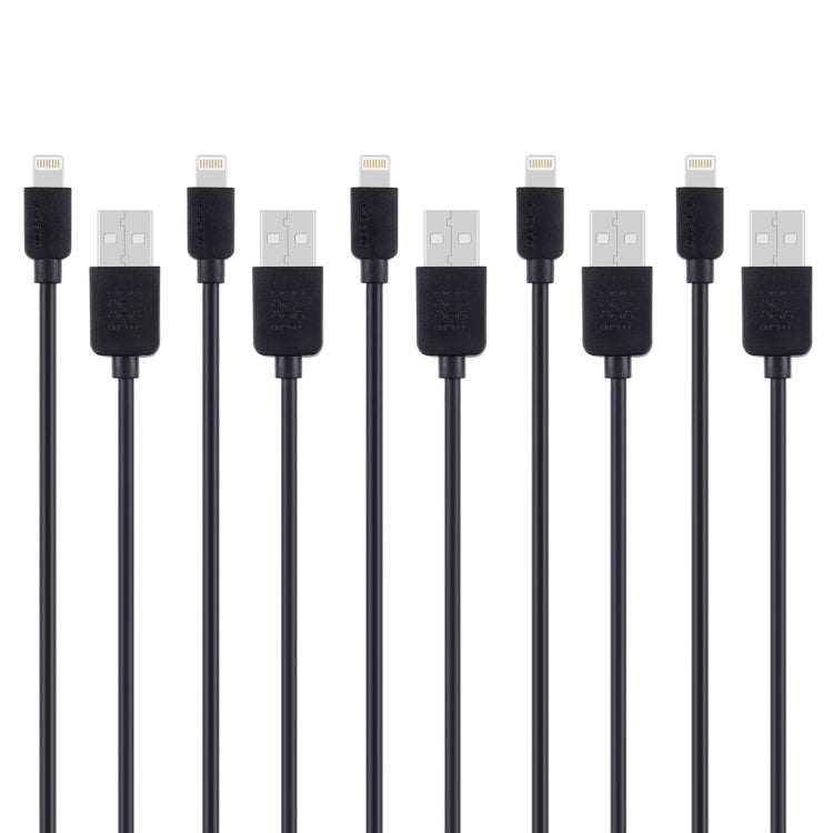 5 PCS HAWEEL Kit de 5 Câbles de Synchronisation et de Charge USB Haute Vitesse 8 Broches de 1m pour iPhone, iPad
