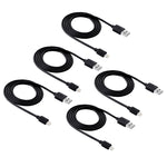 5 PCS HAWEEL Kit de 5 Câbles de Synchronisation et de Charge USB Haute Vitesse 8 Broches de 1m pour iPhone, iPad