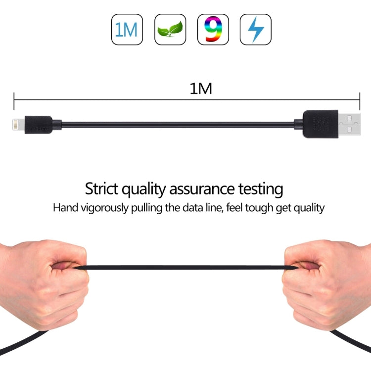 5 PCS HAWEEL Kit de 5 Câbles de Synchronisation et de Charge USB Haute Vitesse 8 Broches de 1m pour iPhone, iPad