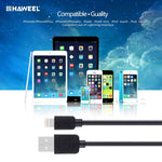 5 PCS HAWEEL Kit de 5 Câbles de Synchronisation et de Charge USB Haute Vitesse 8 Broches de 1m pour iPhone, iPad