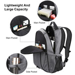 Sac à dos ordinateur portable HAWEEL 14W pliable amovible panneau solaire extérieur portable toile double épaule, sortie USB : 5V 2.1A max