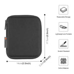 Boîte de rangement pour bracelet de montre HAWEEL, étui de rangement pour écouteurs/clé USB/câble numérique, taille : S