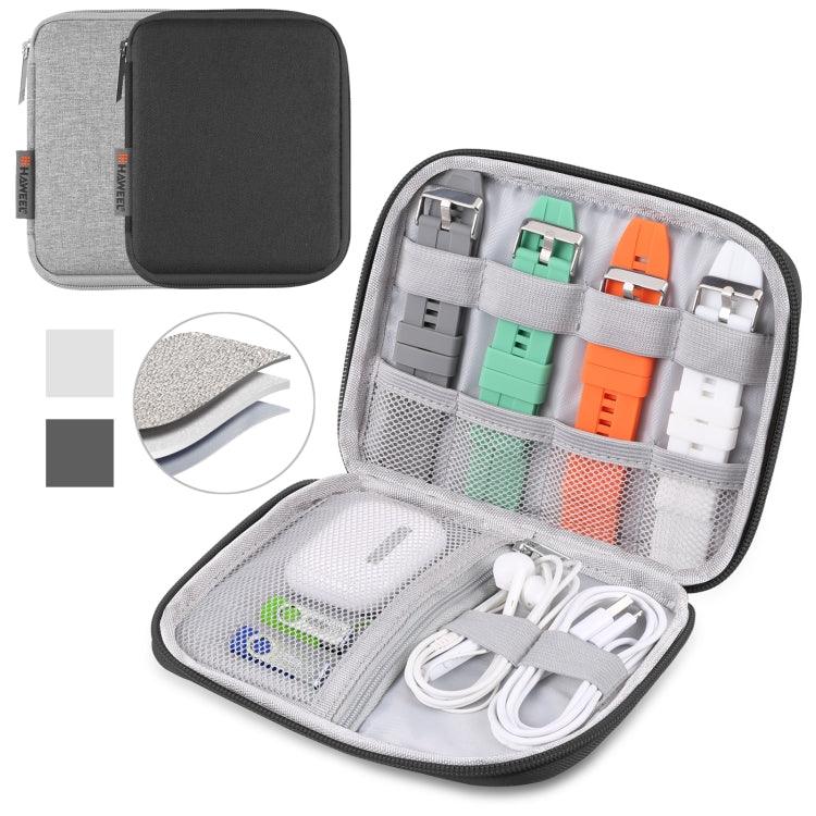 Boîte de rangement pour bracelet de montre HAWEEL, étui de rangement pour écouteurs/clé USB/câble numérique, taille : S