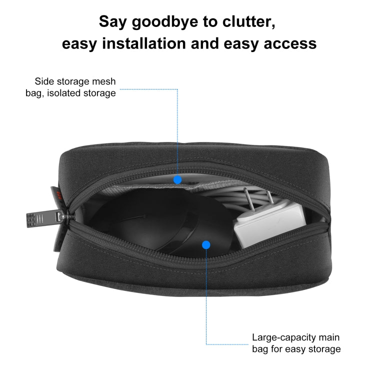 HAWEEL Sac de rangement organisateur électronique pour chargeur, batterie externe, câbles, souris, écouteurs, Taille : S, Organisateur électronique, Taille : S