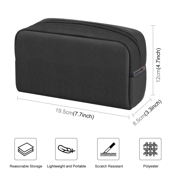Sac de rangement organisateur électronique HAWEEL pour chargeur, batterie externe, câbles, souris, écouteurs, taille : L, organisateur électronique, taille : L