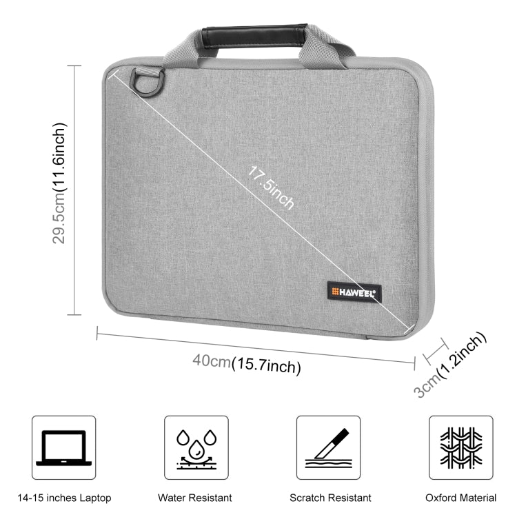 Sacoche bandoulière HAWEEL 15,0 à 16,0 pouces pour ordinateur portable, pour Macbook, Lenovo Thinkpad, ASUS, HP, 15,0 à 16,0 pouces