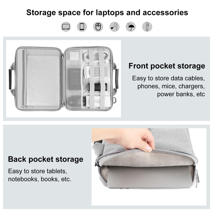 Sacoche bandoulière HAWEEL 15,0 à 16,0 pouces pour ordinateur portable, pour Macbook, Lenovo Thinkpad, ASUS, HP, 15,0 à 16,0 pouces
