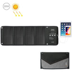 HAWEEL Chargeur de Panneau Solaire Pliable 28W avec Double Ports USB 5V 3A Max, Panneau 28W (B)