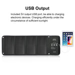 HAWEEL Chargeur de Panneau Solaire Pliable 28W avec Double Ports USB 5V 3A Max, Panneau 28W (B)