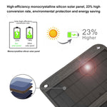 HAWEEL Chargeur de Panneau Solaire Pliable 28W avec Double Ports USB 5V 3A Max, Panneau 28W (B)