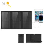 Chargeur solaire pliable HAWEEL 18W à 3 panneaux avec sac, ports USB doubles 5V / 3,1A max, compatible QC3.0 et AFC, 18W 3 panneaux