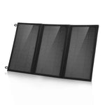 Chargeur solaire pliable HAWEEL 18W à 3 panneaux avec sac, ports USB doubles 5V / 3,1A max, compatible QC3.0 et AFC, 18W 3 panneaux