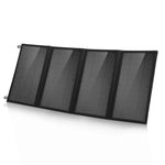 Chargeur solaire pliable HAWEEL 24W à 4 panneaux avec sac, ports USB doubles 5V / 3,1A max, compatible QC3.0 et AFC, 24W 4 panneaux