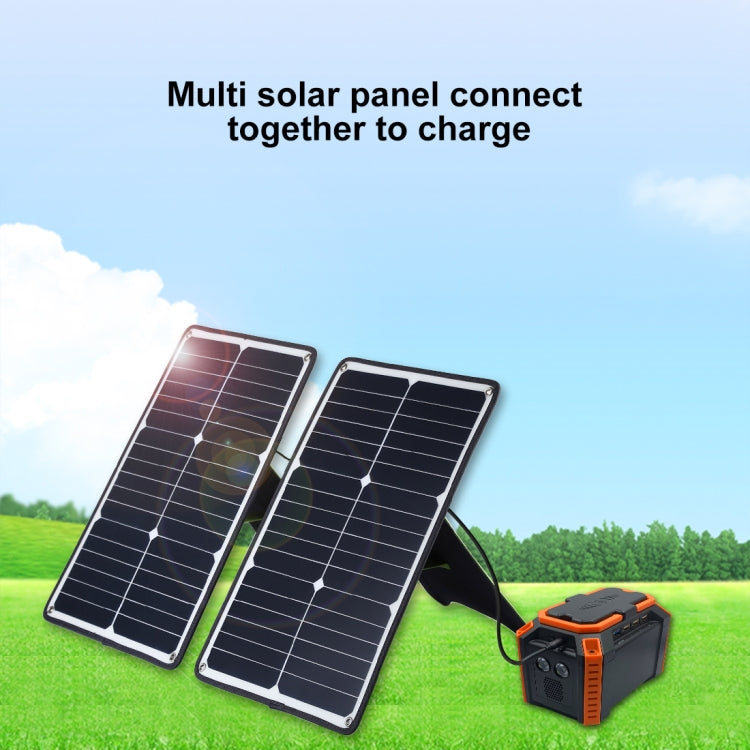 Chargeur solaire portable HAWEEL 20W en silicium monocristallin, avec port USB, support et pince tigre, compatible QC3.0 et AFC