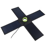 Chargeur solaire pliable HAWEEL 28W avec panneau parapluie supérieur, ports USB doubles 5V 3A max, compatible QC3.0 / FCP / SCP / AFC / SFCP