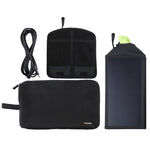Chargeur solaire pliable HAWEEL 28W avec panneau parapluie supérieur, ports USB doubles 5V 3A max, compatible QC3.0 / FCP / SCP / AFC / SFCP