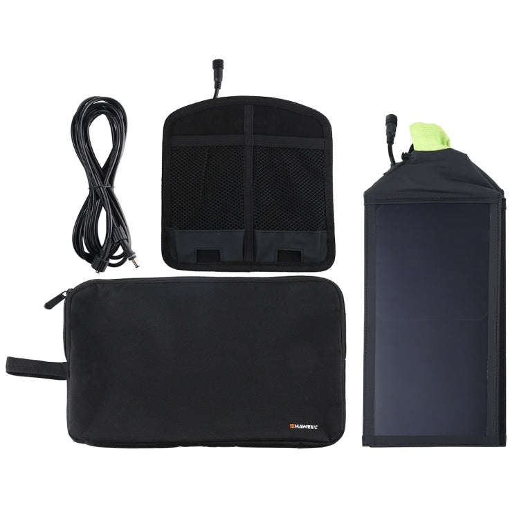 Chargeur solaire pliable HAWEEL 28W avec panneau parapluie supérieur, ports USB doubles 5V 3A max, compatible QC3.0 / FCP / SCP / AFC / SFCP