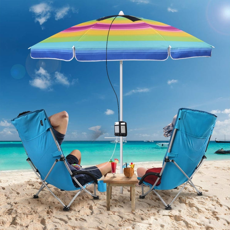 Chargeur solaire pliable HAWEEL 28W avec panneau parapluie supérieur, ports USB doubles 5V 3A max, compatible QC3.0 / FCP / SCP / AFC / SFCP