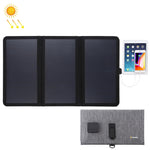 Chargeur solaire ultrafin HAWEEL 21W pliable en 3 volets, ports USB doubles 5V / 3A, compatible QC3.0 et AFC, ultrafin 21W