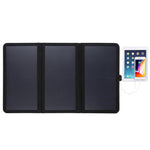 Chargeur solaire ultrafin HAWEEL 21W pliable en 3 volets, ports USB doubles 5V / 3A, compatible QC3.0 et AFC, ultrafin 21W