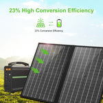 Chargeur solaire pliable HAWEEL 50W avec sac de voyage pliable, 50W