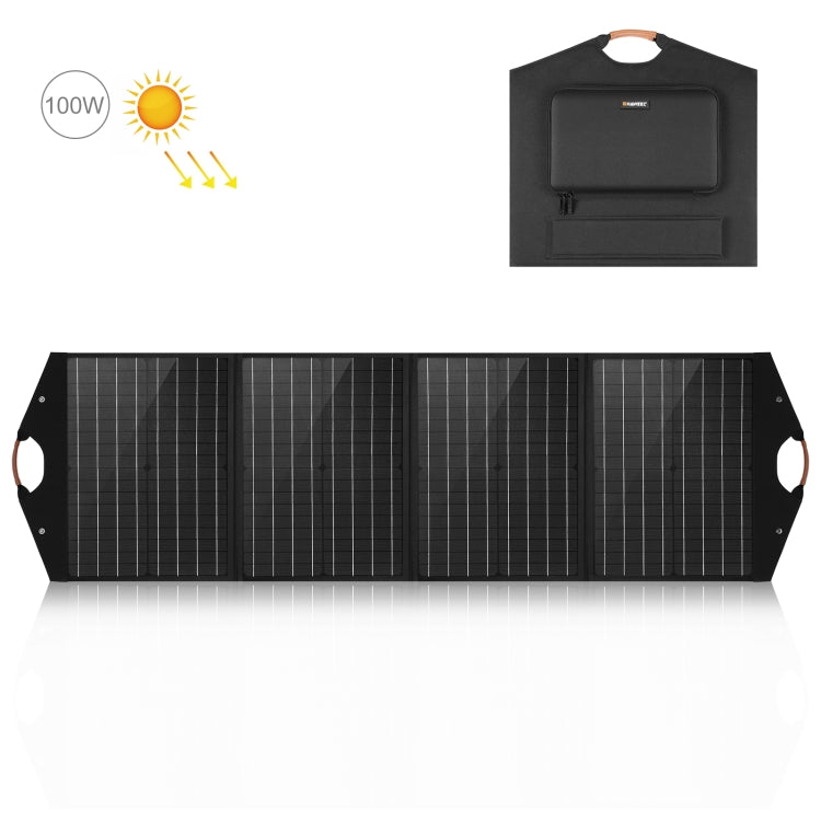 Chargeur solaire pliable HAWEEL 100W avec sac de voyage pliable, 100W