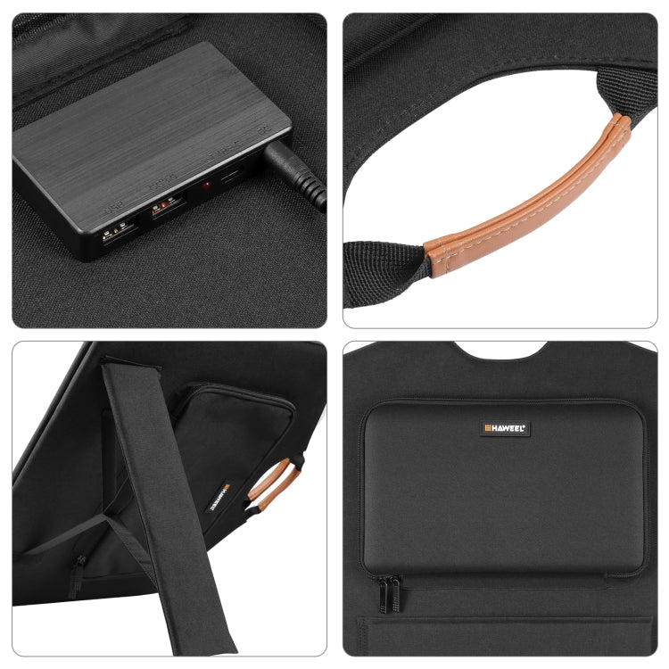 Chargeur solaire pliable HAWEEL 100W avec sac de voyage pliable, 100W