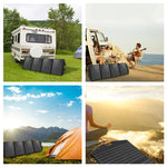 Chargeur solaire pliable HAWEEL 100W avec sac de voyage pliable, 100W