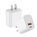 Adaptateur de charge rapide double port HAWEEL 20W, prise US, chargeur double port prise US