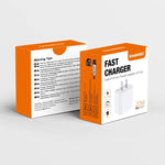 Adaptateur de charge rapide double port HAWEEL 20W, prise US, chargeur double port prise US