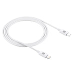 Câble de charge rapide HAWEEL 25W 3A USB-C / Type-C vers 8 broches PD pour iPhone, iPad, longueur du câble : 1 m, Type-C vers 8 broches 1 m