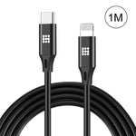 HAWEEL Câble de synchronisation/recharge OTG USB-C/Type-C vers 8 broches de 1 m